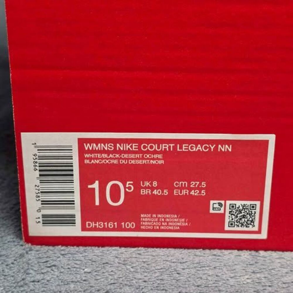Nike Court Legacy NN White/Black Desert Women's Size US 10.5 - Picture 2 of 8